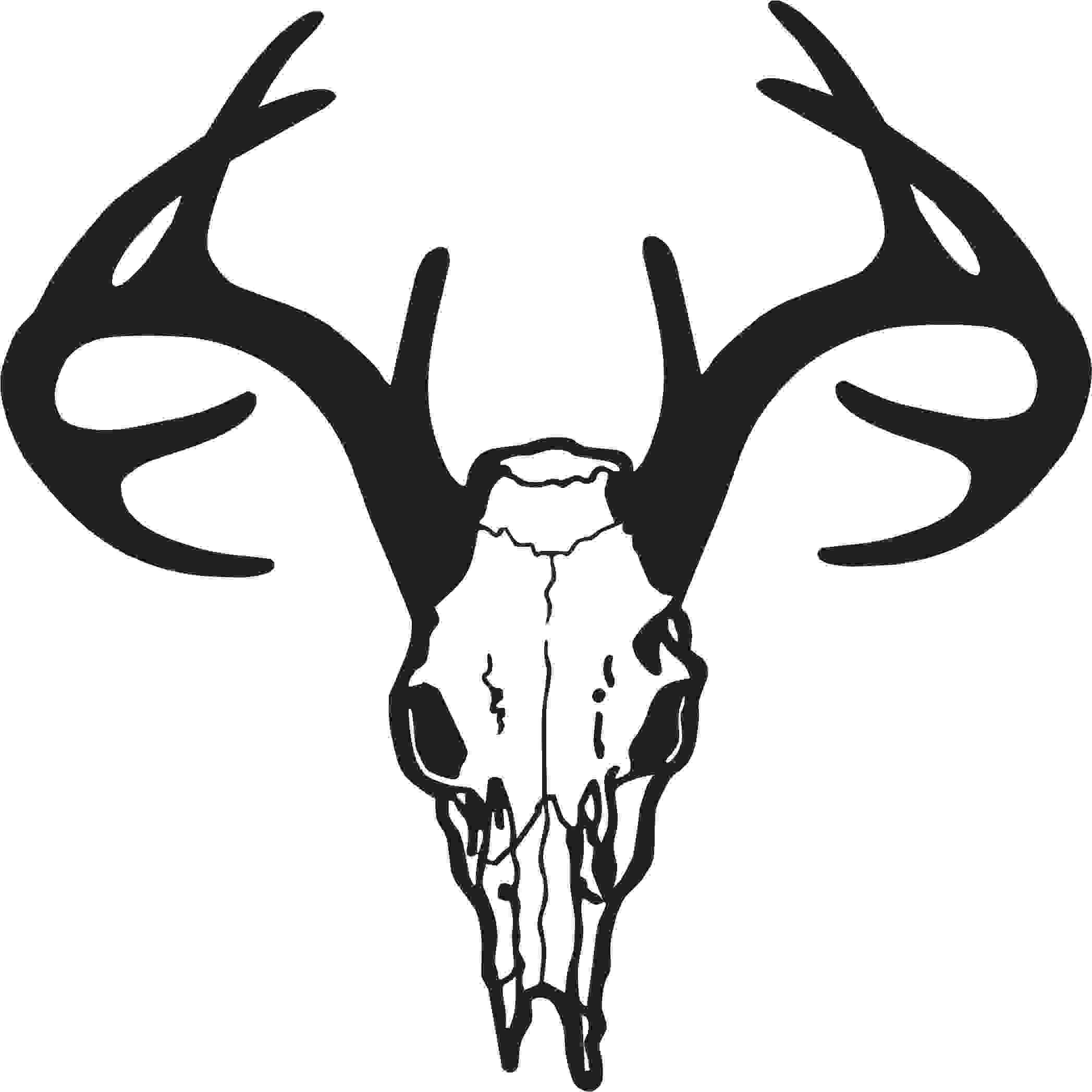 Deer skull clipart 2