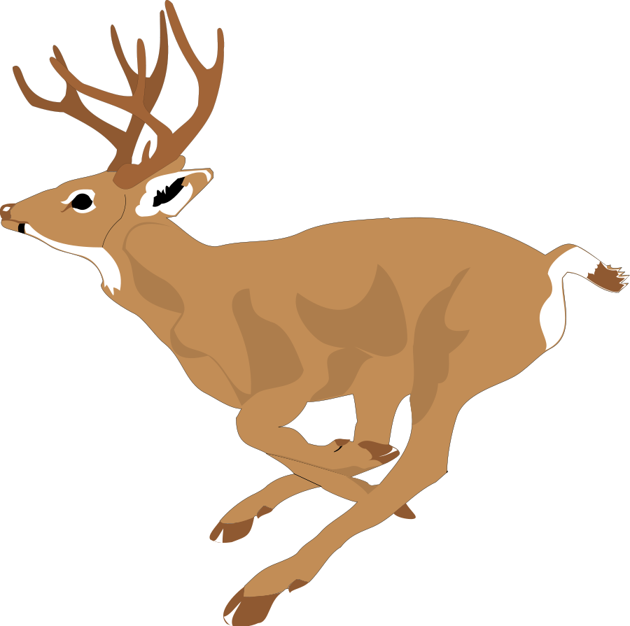 Deer vector art clipart 2 clipartcow clipartix