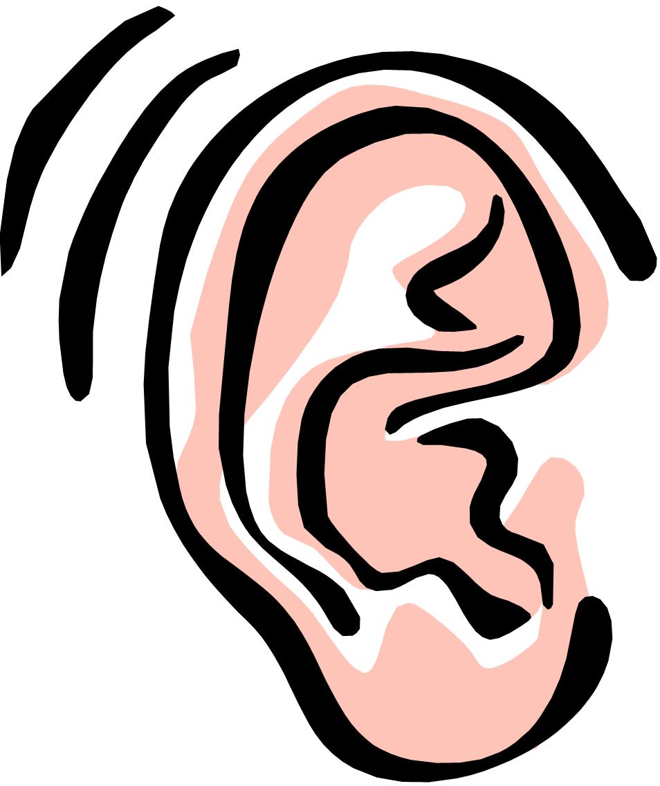 Ear clipart black and white free clipart images