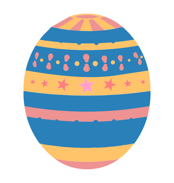 Easter eggs clip art 3 image