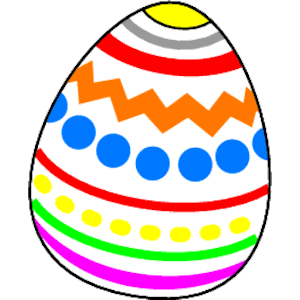 Easter eggs clip art image 2