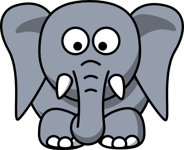 Elephant ears clipart