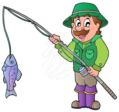 Fishing fisherman of men clipart clipart kid