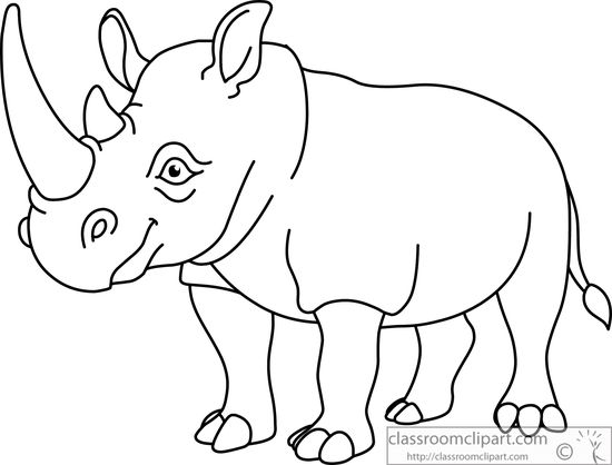 Free black and white animals outline clipart clip art pictures 3
