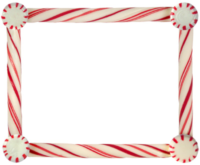Free candy cane border clipart