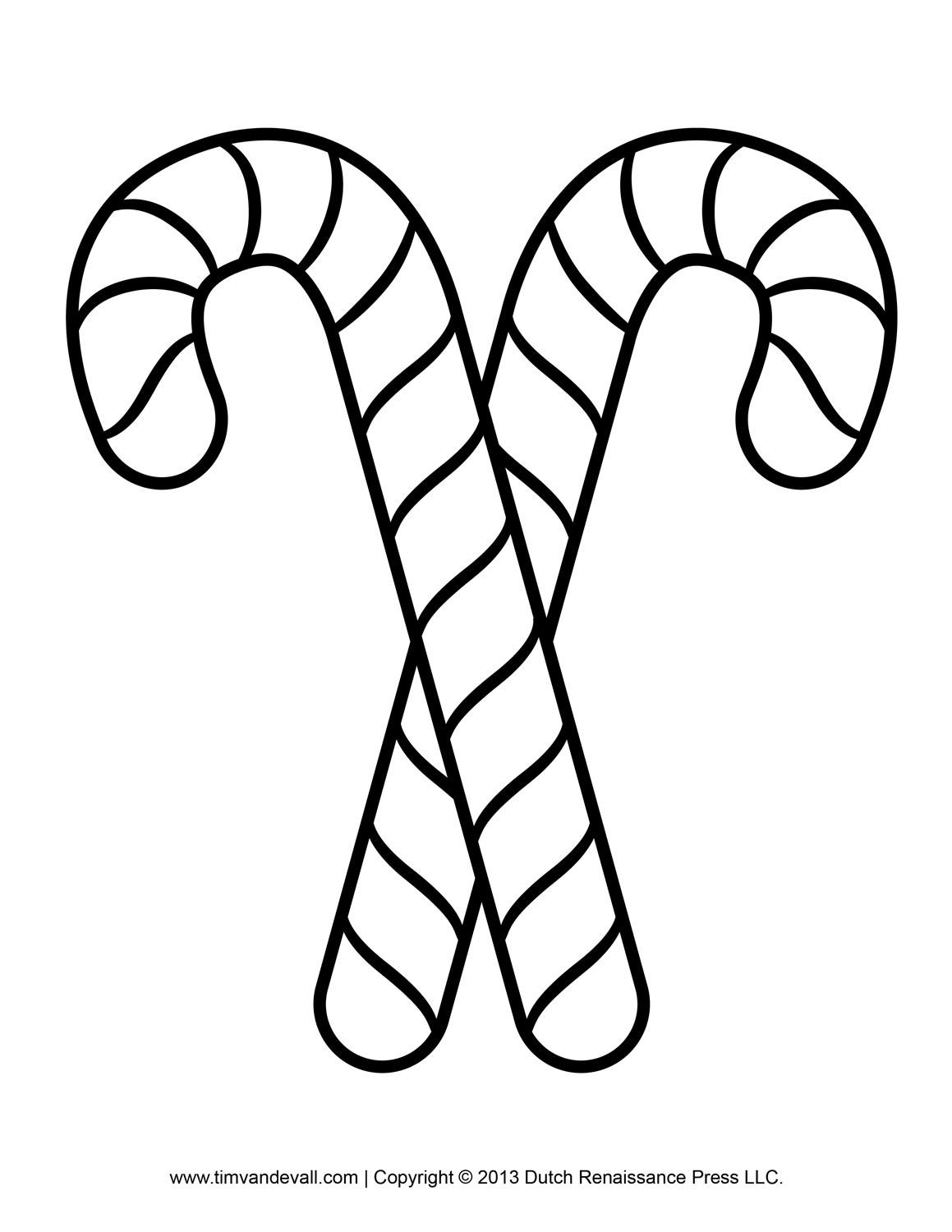 Free candy cane template printables clip art 5