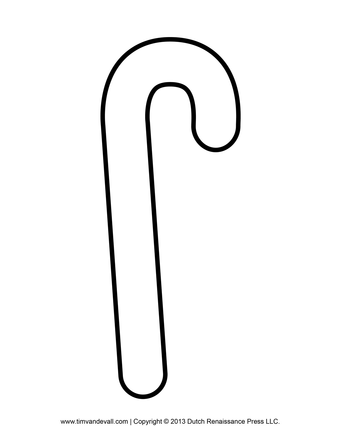 Free candy cane template printables clip art 6