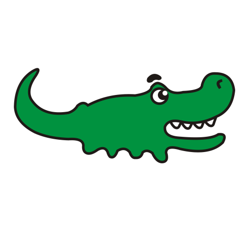 Free clip art alligator clipart image 3