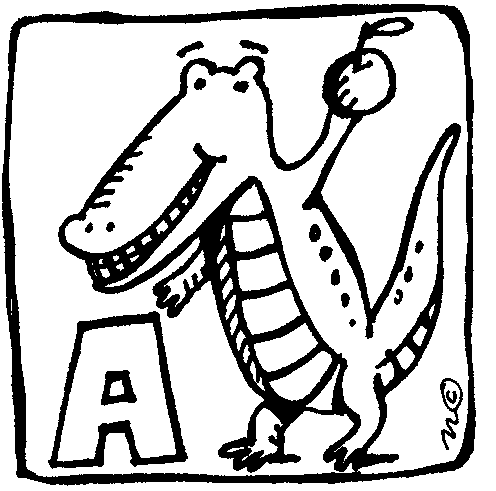 Free clip art alligator clipart image 4