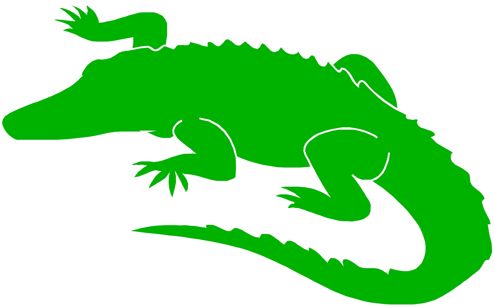Free clip art alligator clipart image 6