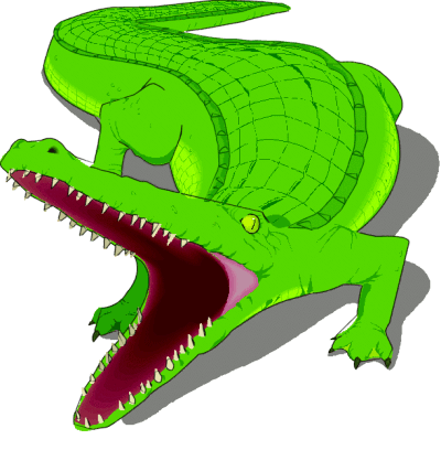 Free clip art alligator clipart image
