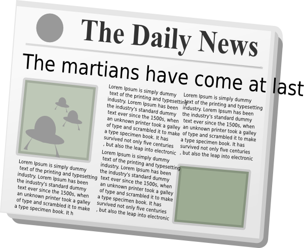 Free newspaper clipart the cliparts 2
