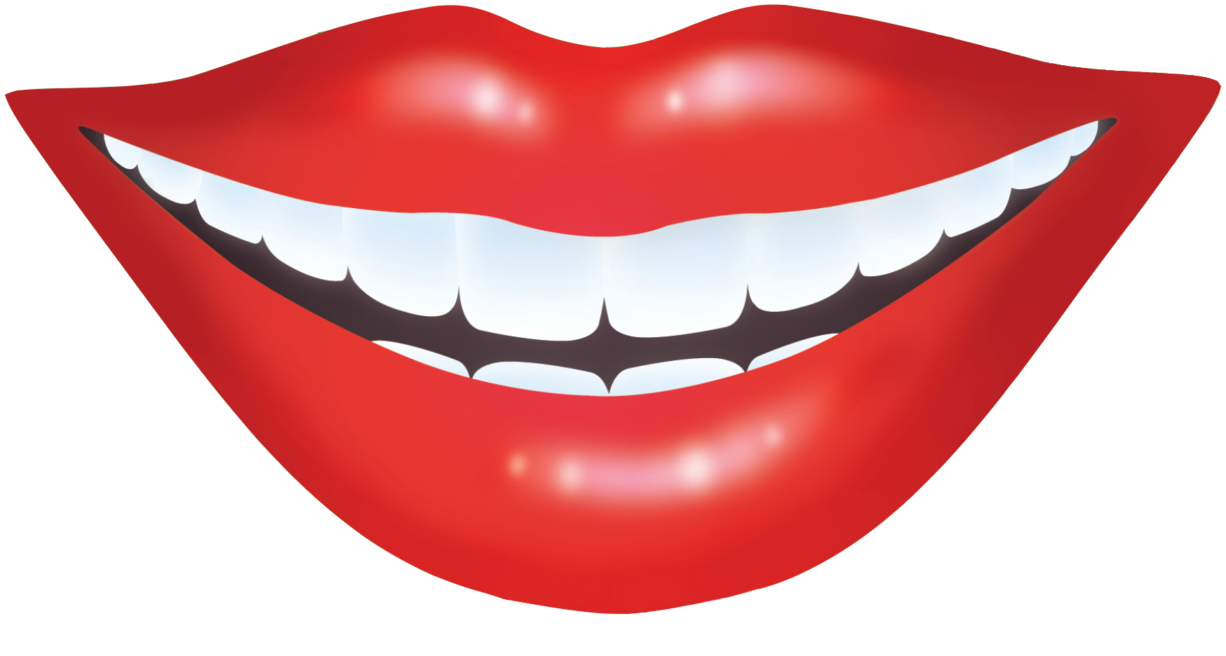 Free red smile clipart