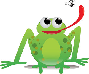 Frog clipart image clip art a frog catching a