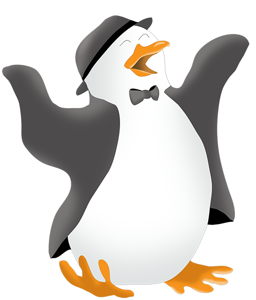 Funny penguin clip clip art 3