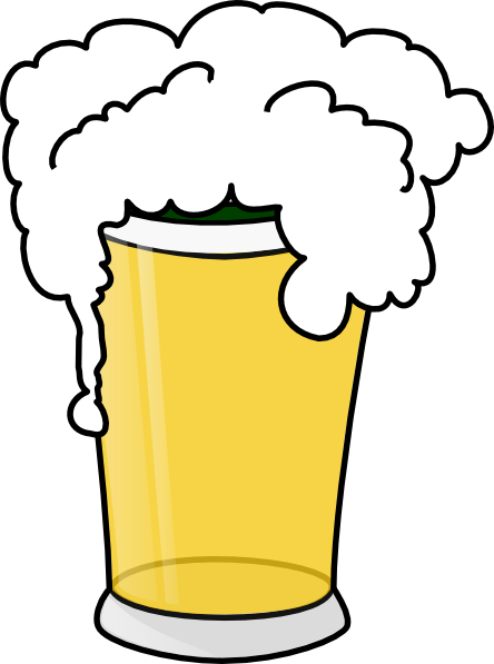 Glass of beer clip art on free clipart images clipartix