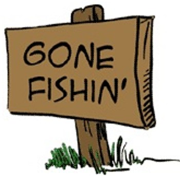 Gone fishing clipart