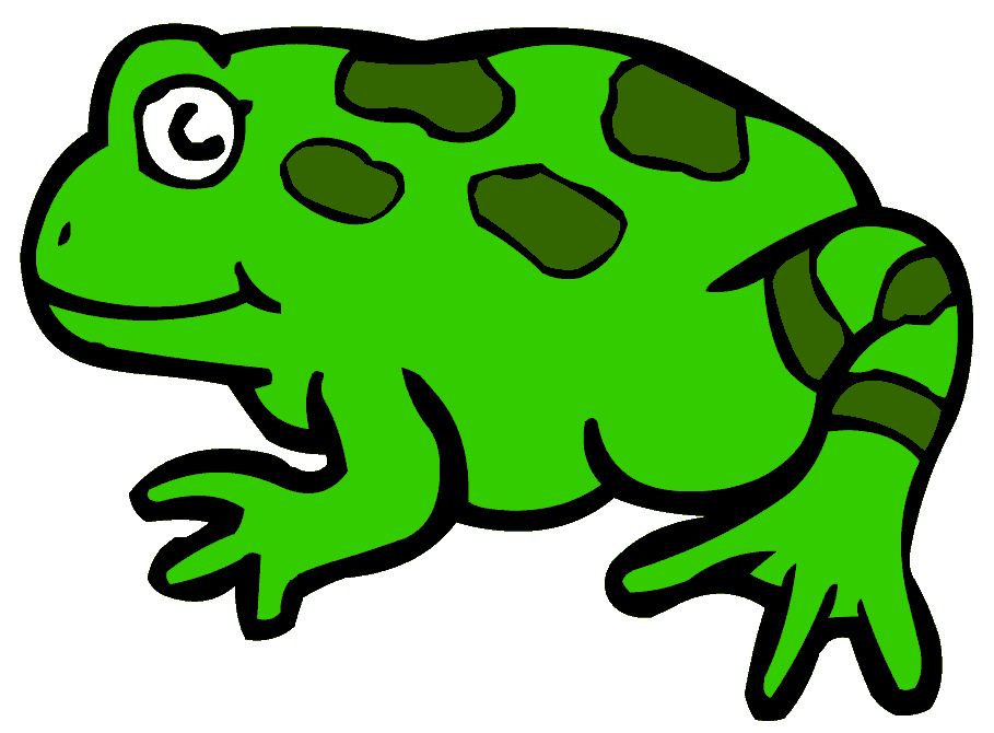 Green frog clipart free clipart images