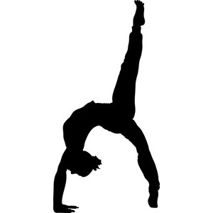 Gymnastics clipart black and white clipart free clipart the cliparts