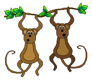 Hanging monkey clipart free clipart images 2