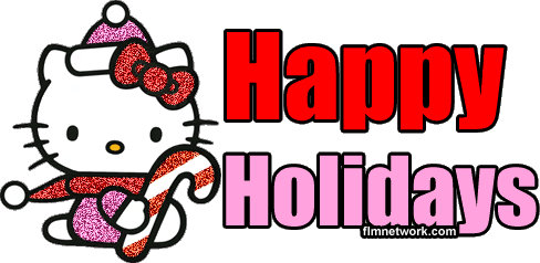 Happy holidays animated clip art