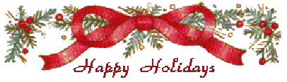 Happy holidays banner clipart