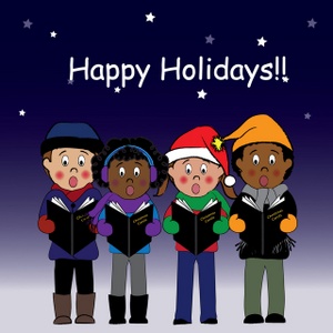 Happy holidays free christmas carollers clip art image christmas carollers