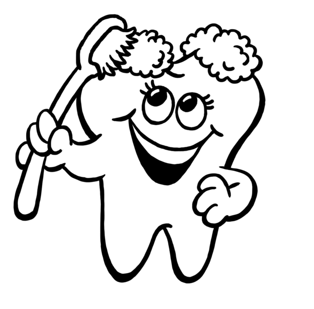Happy tooth clipart 2