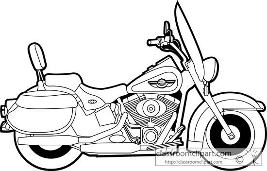 Harley clip art harley motorcycle clipart black and white