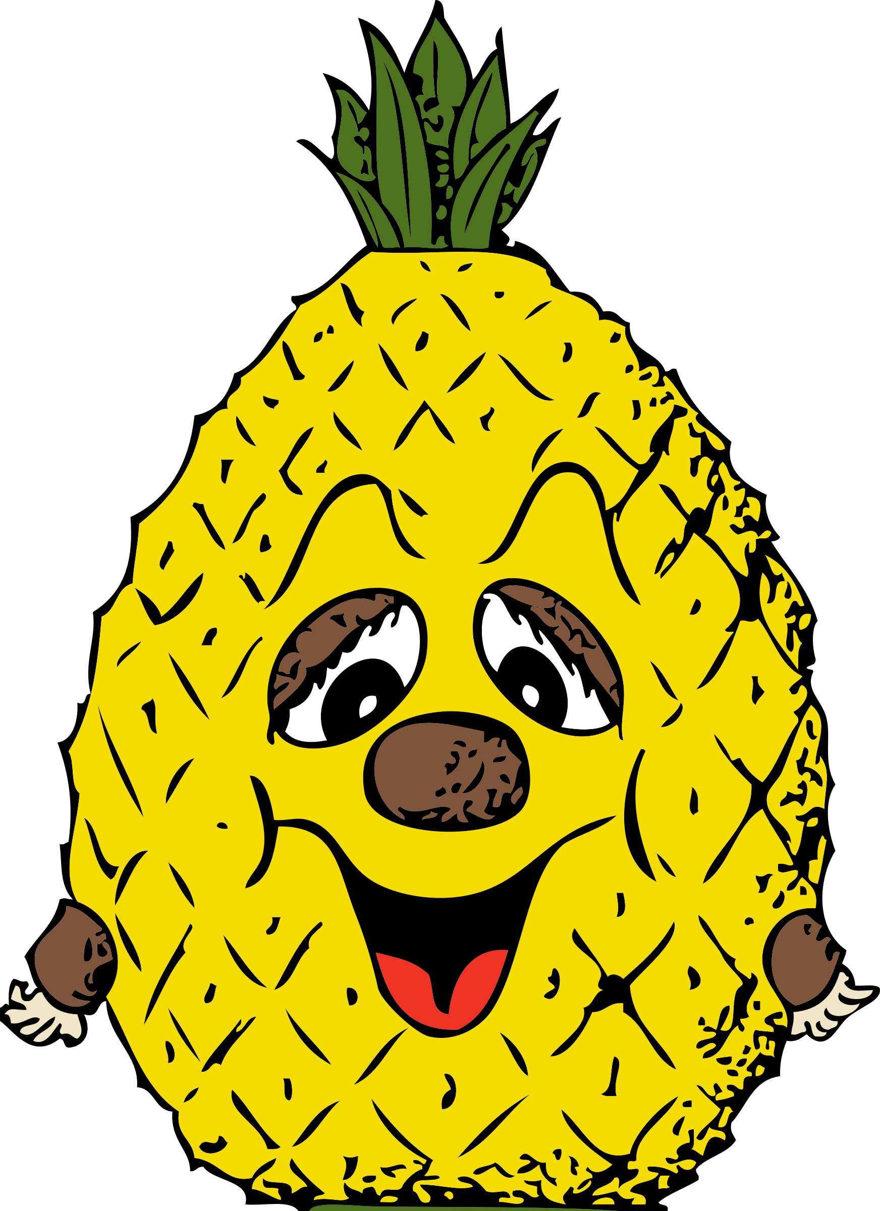 Hawaiian pineapple clipart free clip art images image 0 7