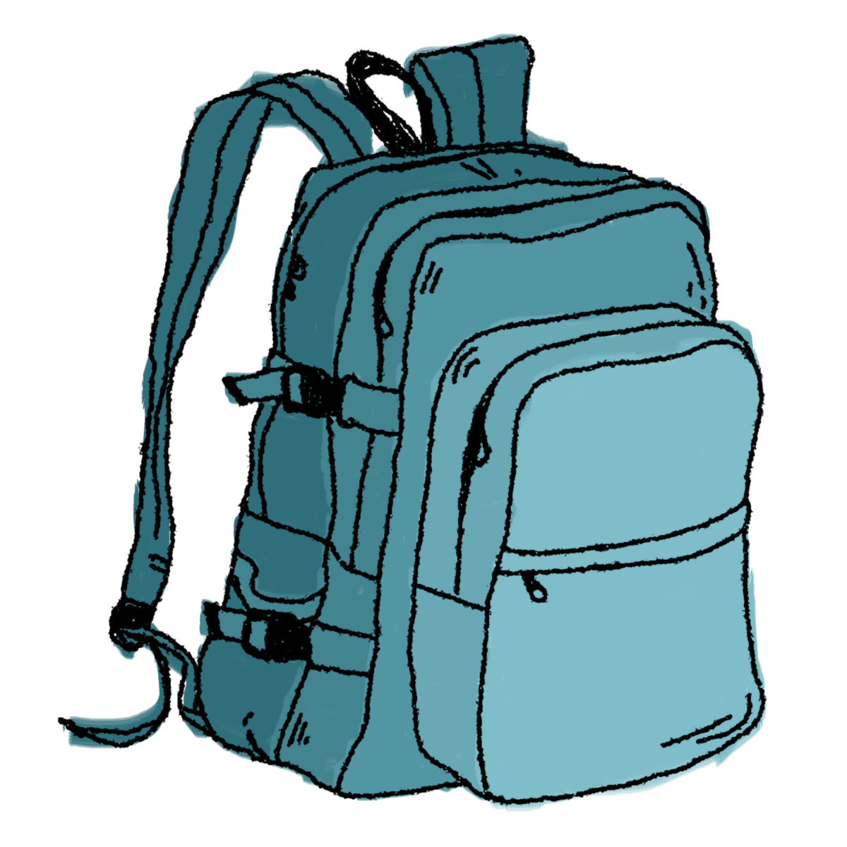 Hiking backpack clipart free clipart images