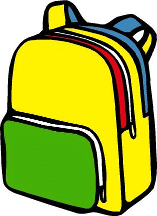 Kid with backpack clipart free clipart images clipartix