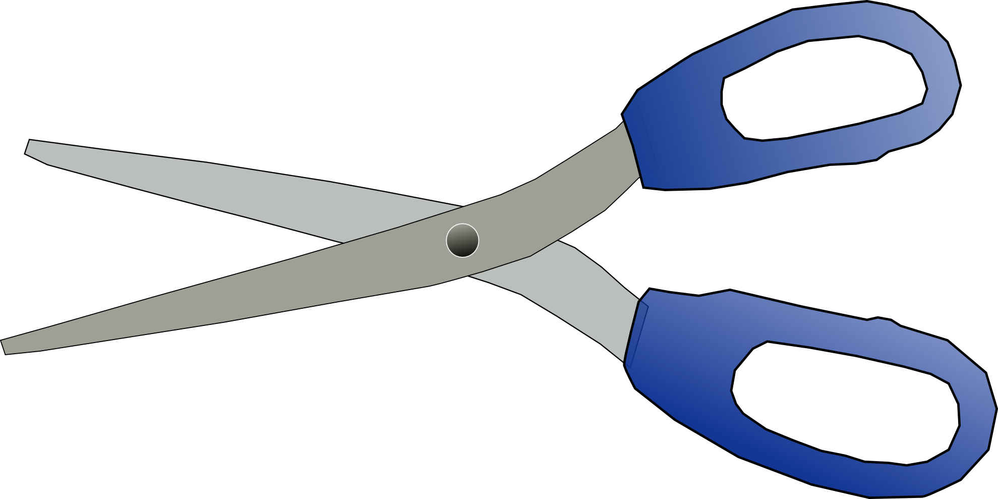 Kids scissors vector clipart