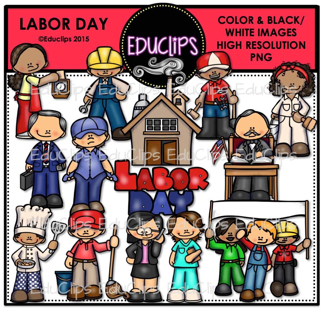 Labor day clip art bundle lor and