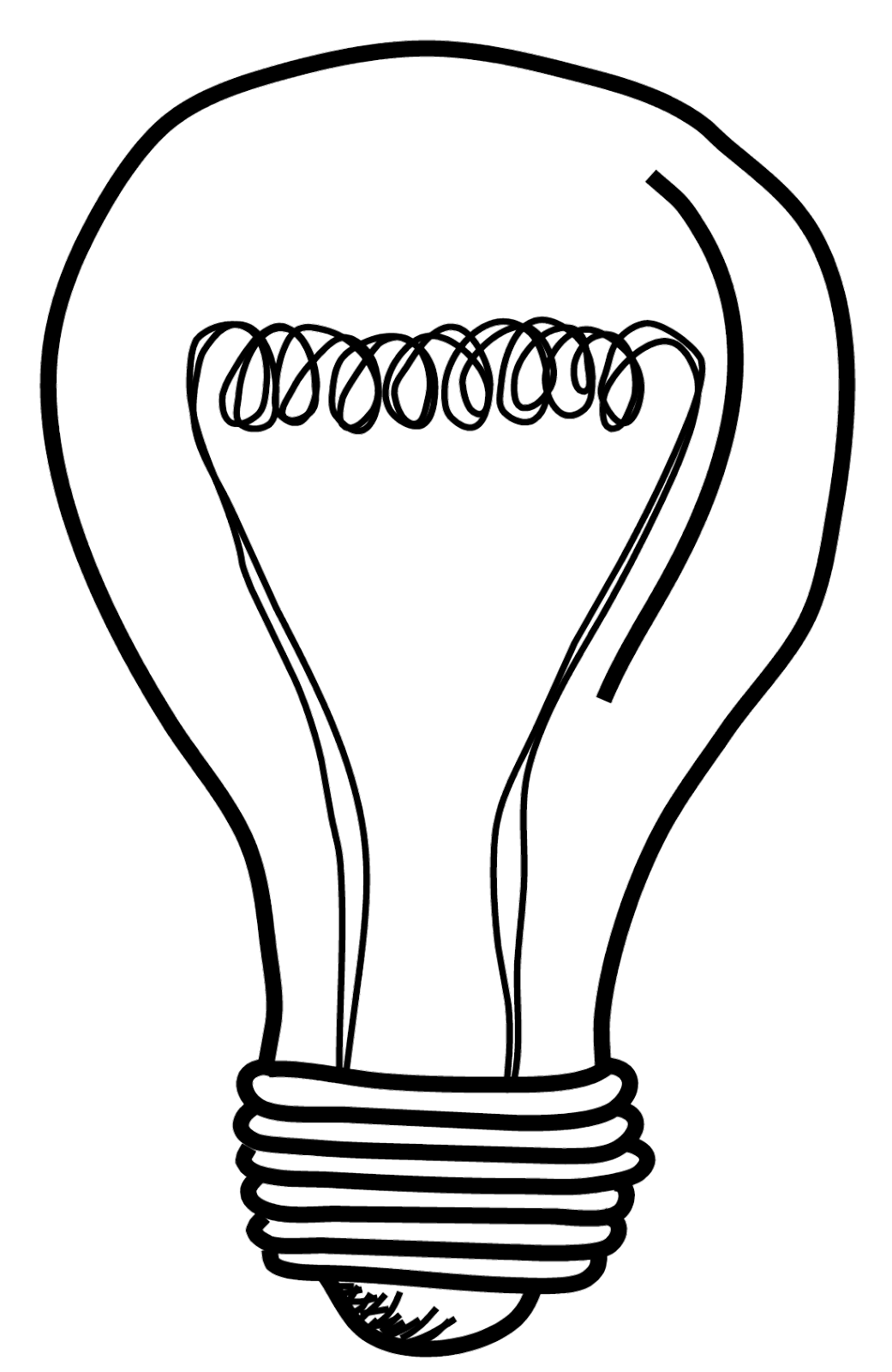 Light bulb clip art lightbulb acoloring clipartix