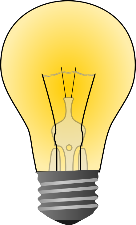 Light bulb free to use clipart