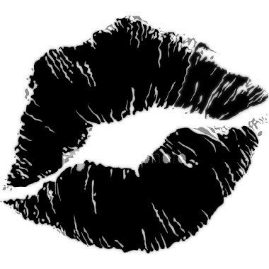 Lip print clip art black lip print photo lips sewing by
