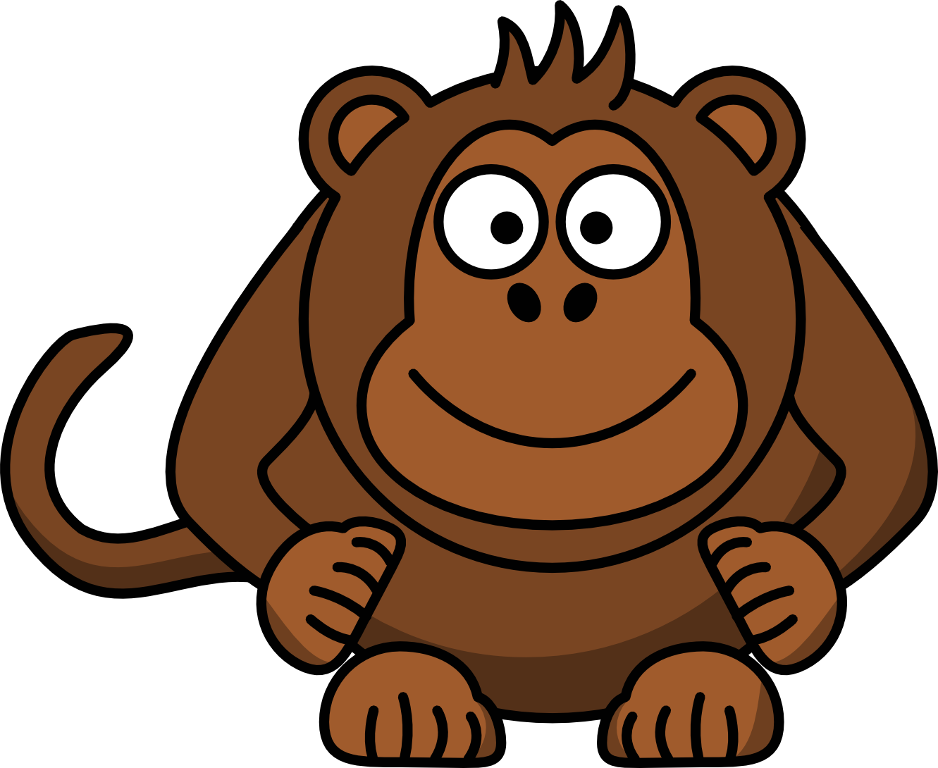 Monkey cartoon free clipart images