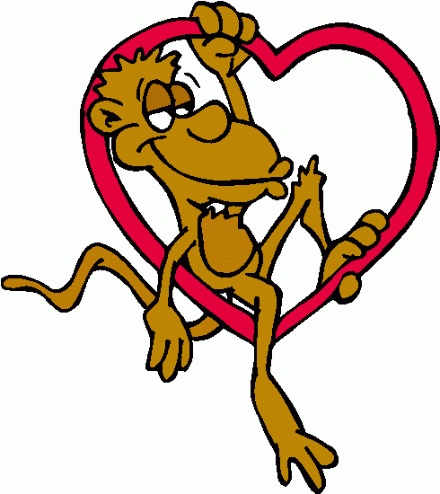 Monkey with heart clipart clipart monkey with heart clipart clip