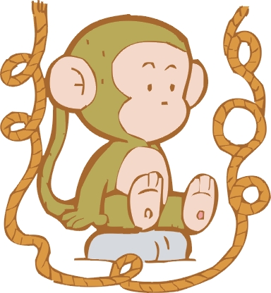 Monkeys clip art 3