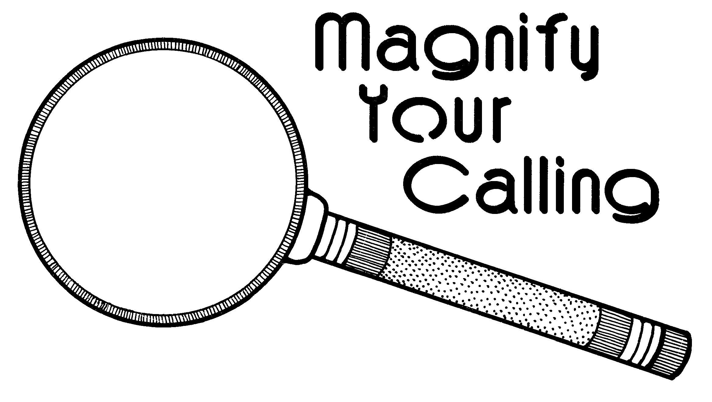 Mormon share magnifying glass clip art