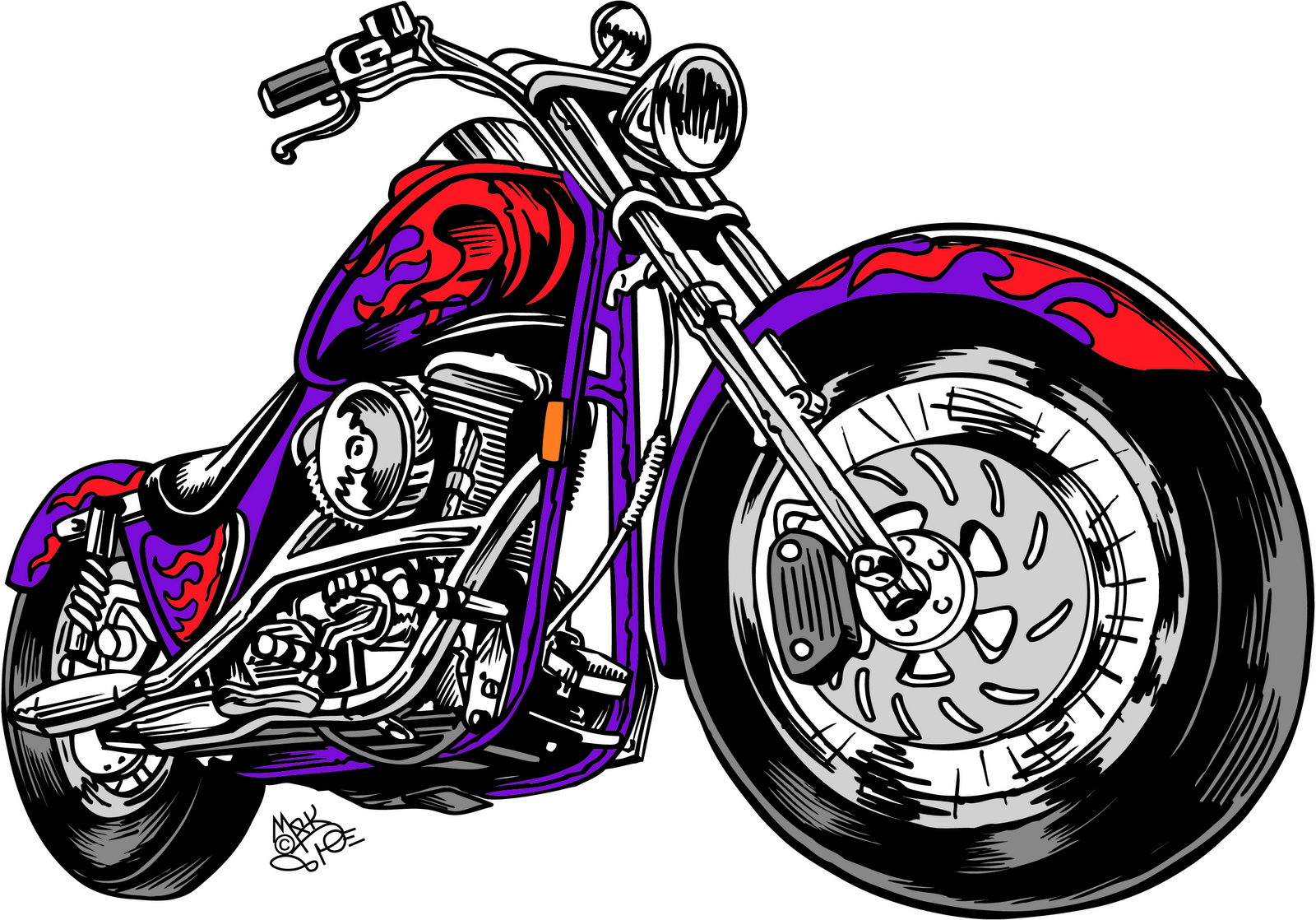 Motorcycle clipart free clipart images 7