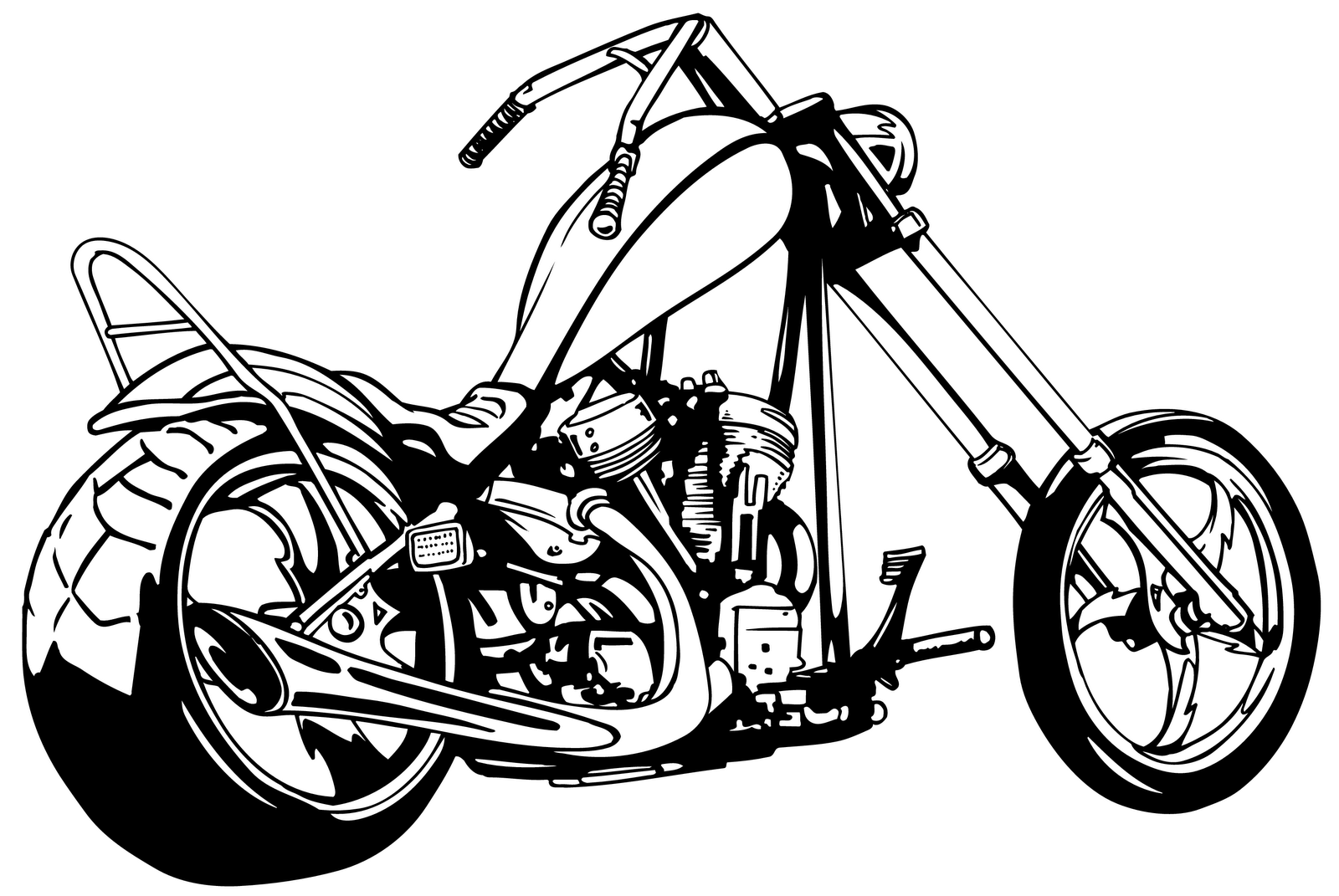 Motorcycle silhouette free clipart clipart kid