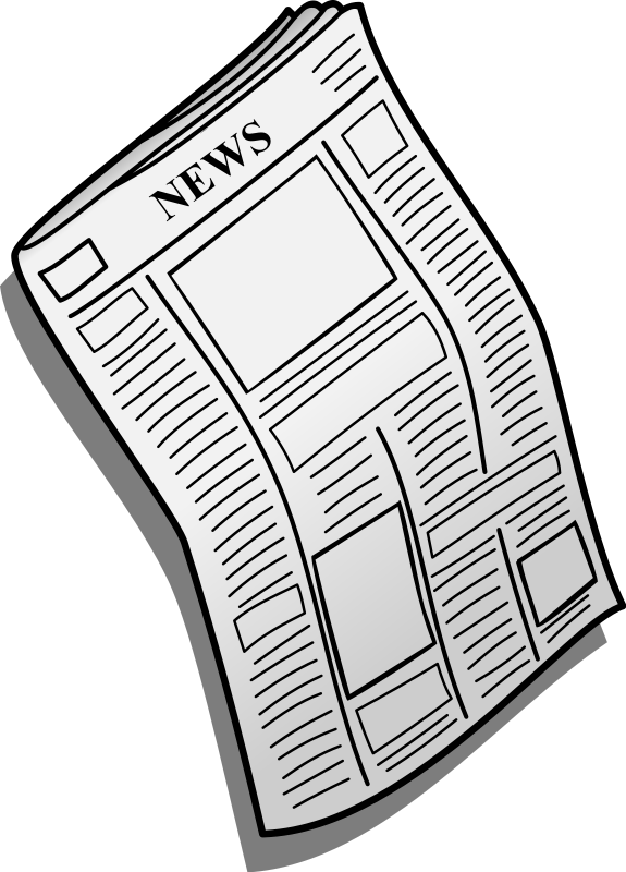 Newspaper clipart free clipart images