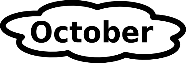October calendar sign clip art at clker vector clip art