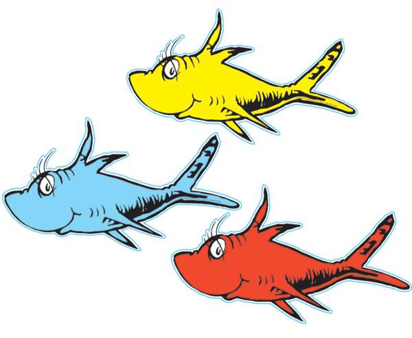 One fish two fish dr seuss clipart free clip art images image 6