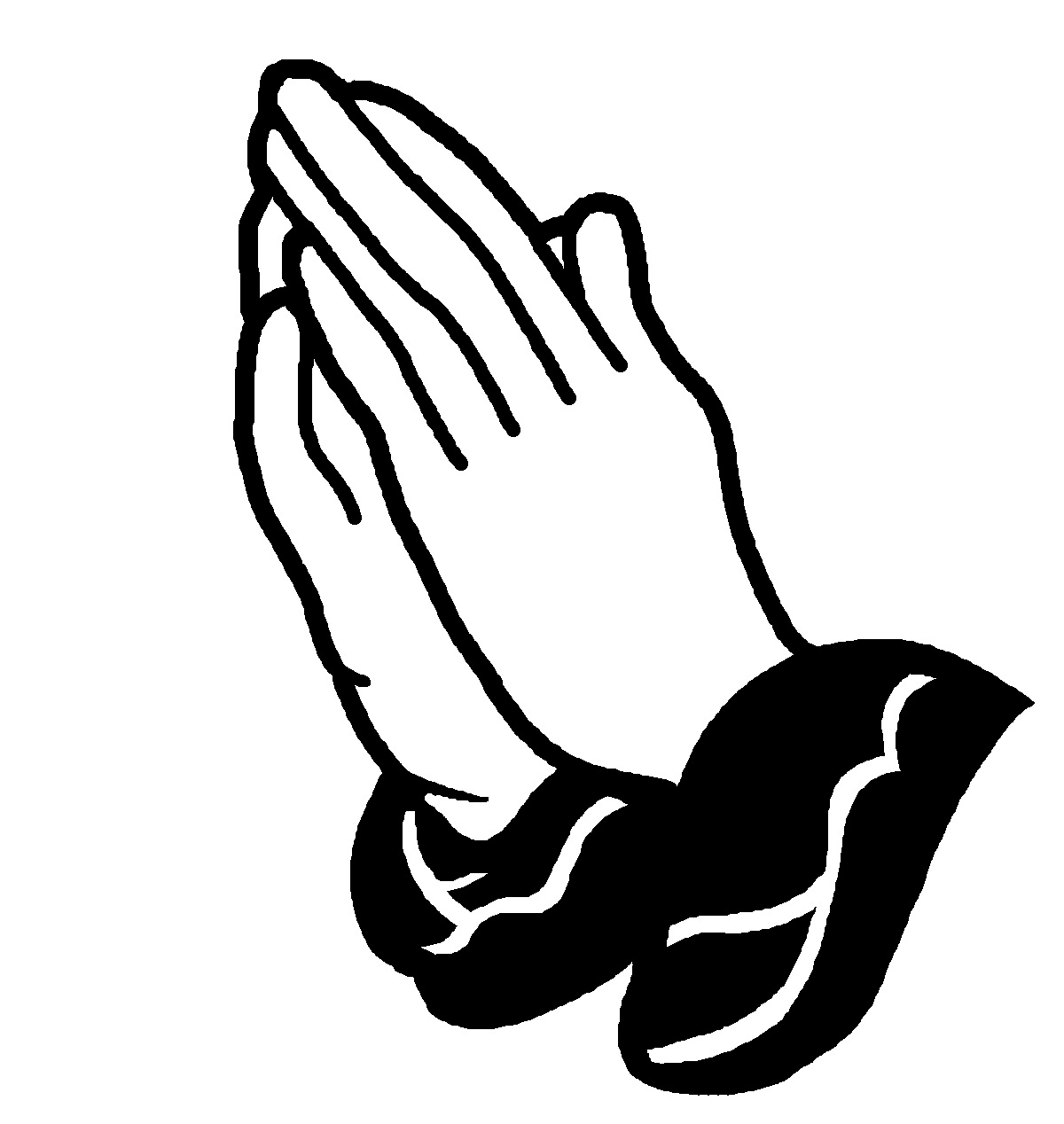 Open praying hands clipart free clipart images 2