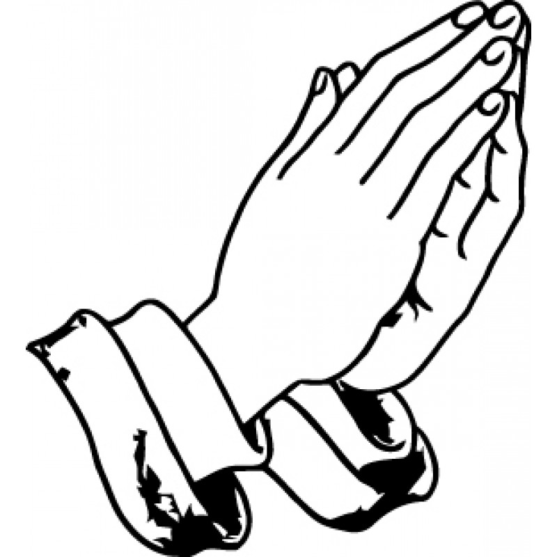Open praying hands drawing free clipart images