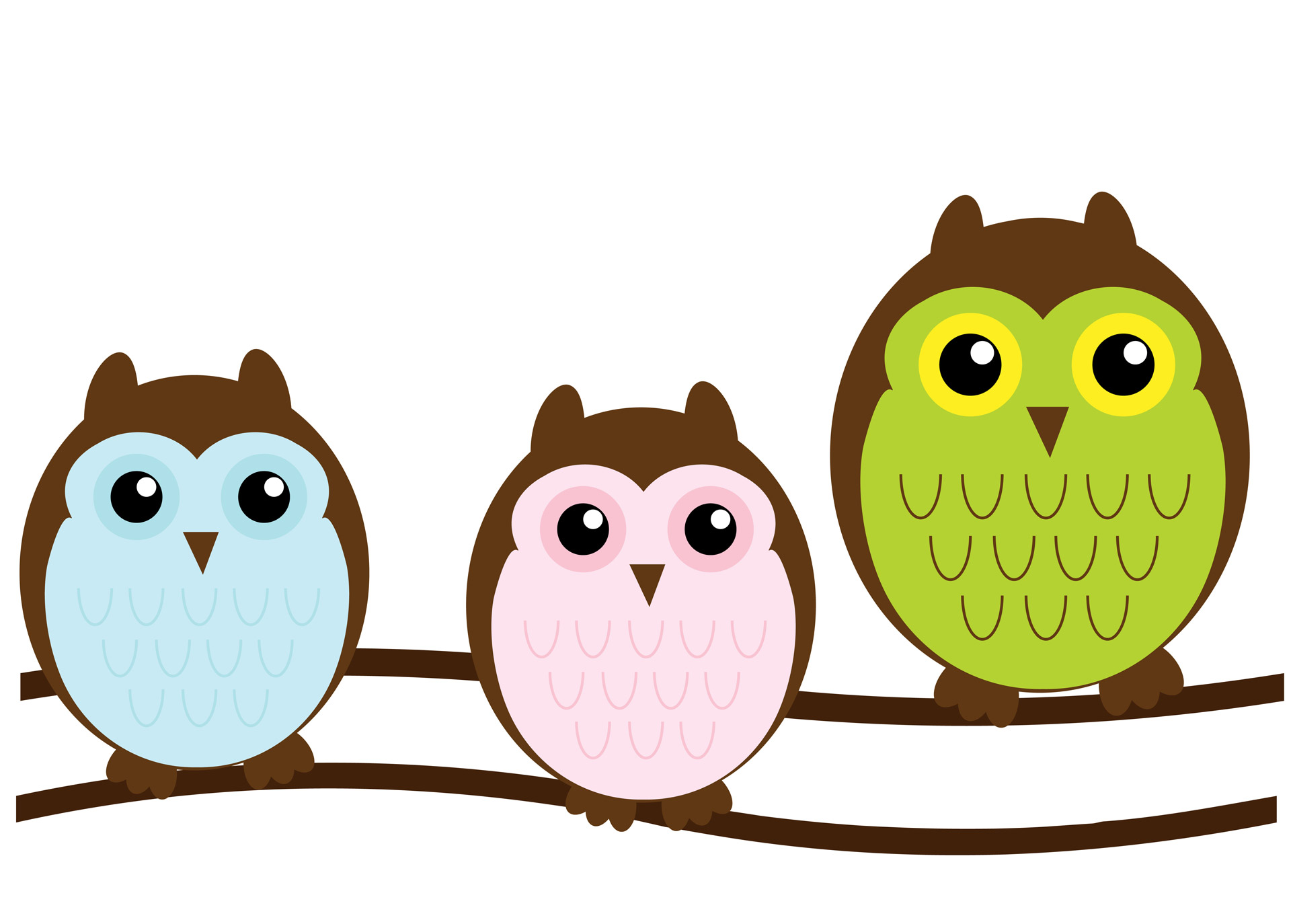 Owl family cute clipart free stock photo public domain pictures