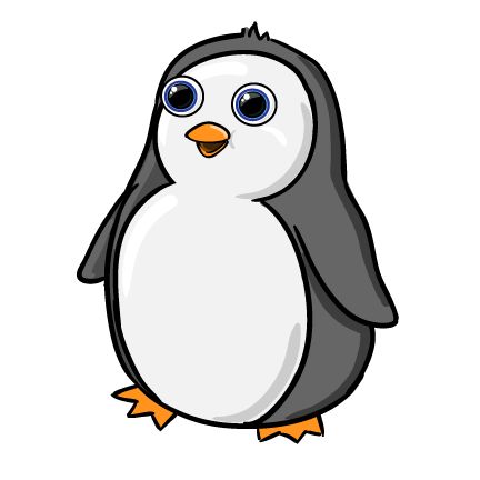 Penguin profile clip art google search penguin love